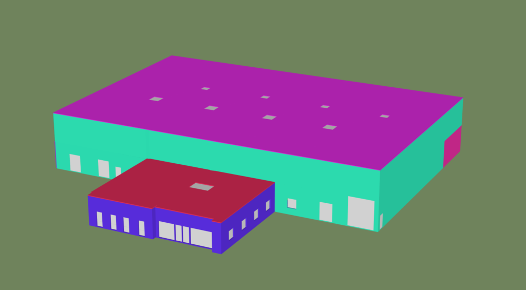 vue simulation énergétique dynamique SED composition des parois